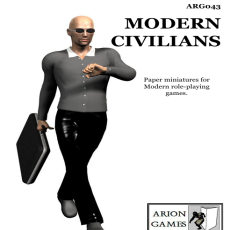Paper Miniatures - Modern Civilians 1
